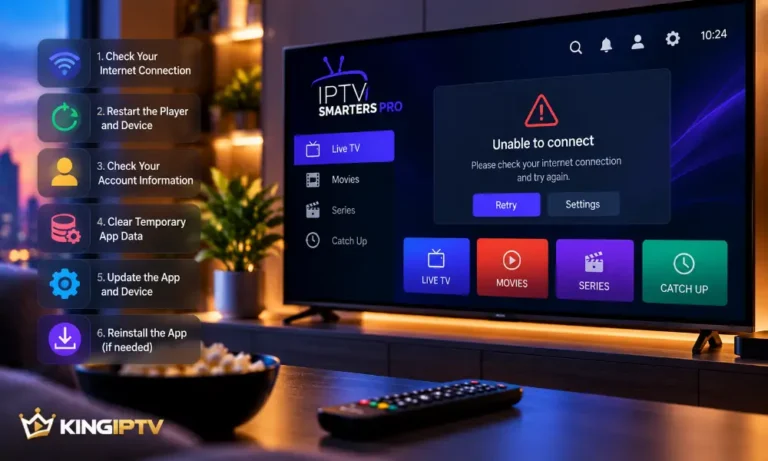 IPTV Smarters Pro Not Working? 6 Troubleshooting Steps
